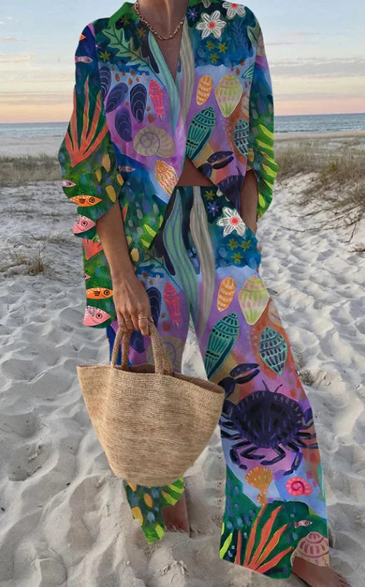 Tropical Vibes Two-Piece Outfit