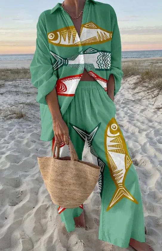 Tropical Vibes Two-Piece Outfit